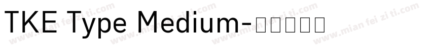 TKE Type Medium字体转换